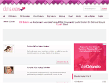 Tablet Screenshot of ciltvekadin.com
